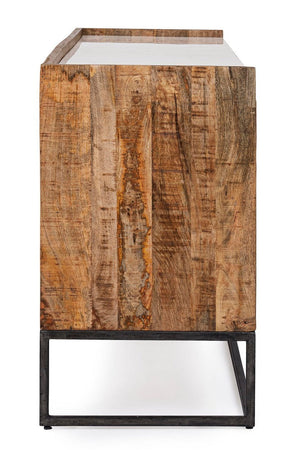 Credenza "Lambeth" con struttura in legno mango, mobile in stile moderno