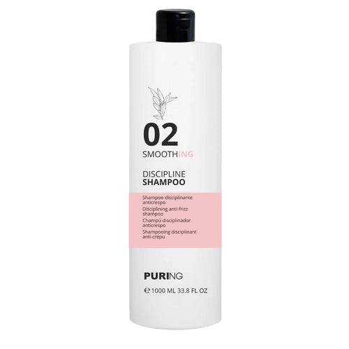 Shampoo Anticrespo Disciplinante Puring Smoothing – Con Cheratina e Olio d’Oliva, Capelli Lisci, Morbidi e Luminosi