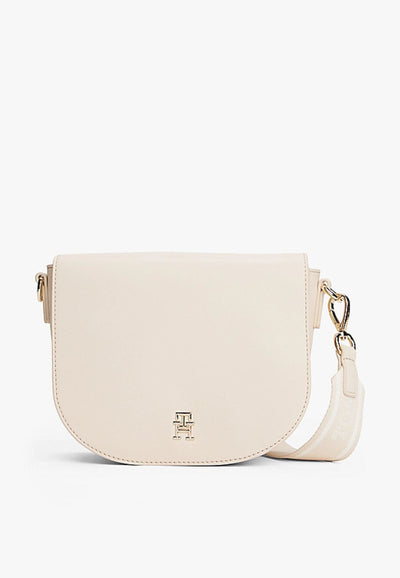 Tommy Hilfiger BORSA TH LOGOTAPE SADDLE BAG da donna
