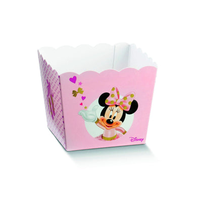 Scatolina Nascita Bimba vaso Disney Minnie Ballerina Rosa