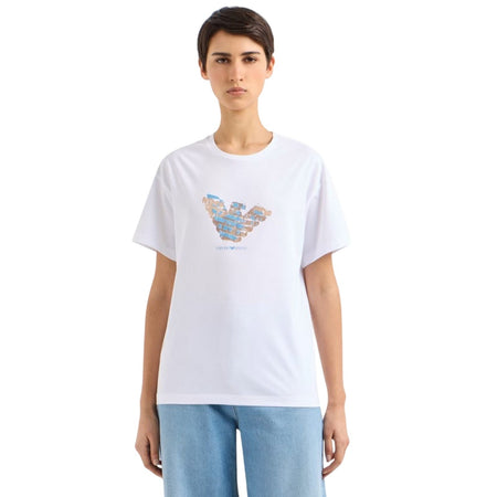 EMPORIO ARMANI t-shirt donna emporio armani - t-shirt - bianco da donna