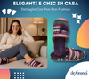 de fonseca Sissy Ciabatte Artistiche da Donna, Pantofole in Cotone, Slippers Comode e Lavabili per Casa