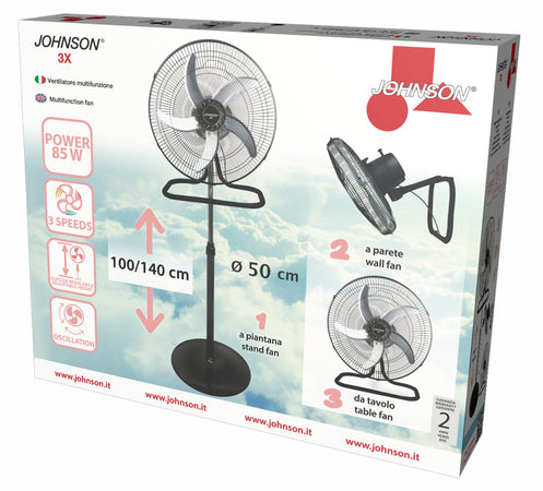 Johnson 3X il ventilatore 3 in 1 che rinfresca la tua estate!