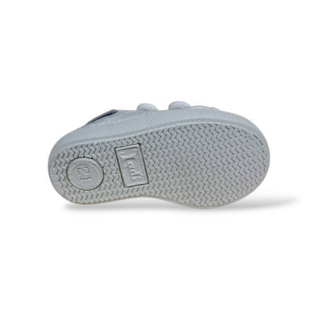 Sneakers Bambina Bianco Sangallo VUL-LADI con Velcro – Scarpe Casual Scuola Taglie 21-30