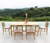 Sedia Cuba Libre in legno di Bamboo, con cuscino, 48 x 48 x 45/85 cm