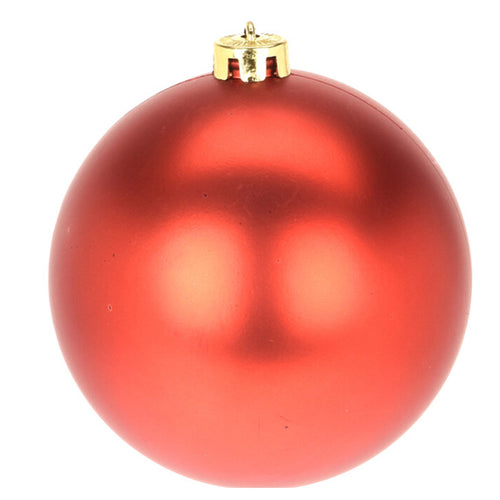 Palline per albero di Natale decorato, in Polipropilene, color Rosso, da Ø 14 cm, 6 pezzi