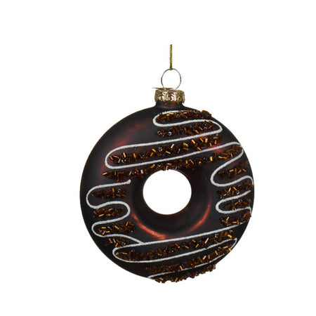 Pendaglio a forma di ciambelle per albero decorazione natalizia da 10 cm