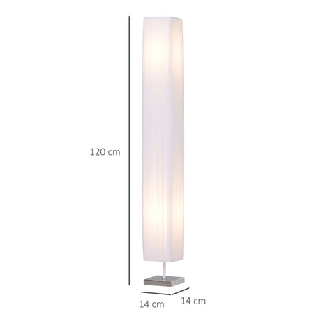 Lampada da Terra con Piantana in Tessuto, Bianco YH8B31-019YH8