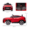 Macchina Elettrica per Bambini 12V con Telecomando, Velocità 3-8km/h, Luci e Musica, Età 3-5 Anni, Rosso FK7370-172V90RDFK7