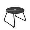Tavolino da Esterno in Metallo Nero KJ684G-311V00BKKJ6 , basso nero bianco marrone grgio design moderno sala moderno alto rotondo
