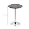 Tavolo da Bar 61x76-98cm Nero KL5835-505BKKL5 , soggiorno salotto bar pub longe bar basso nero bianco marrone grgio design moderno sala moderno alto divano rotondo