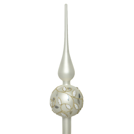 Puntale per albero di Natale con sfere in vetro decorazione e addobbo da 31 cm