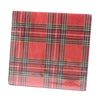 Tovaglioli natalizi Tartan 33 x 33 cm decorazione per tavola di Natale, confezione da 20 tovaglioli