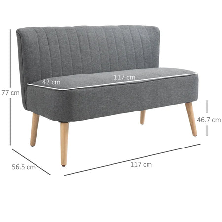 Divano 2/3 Posti 117x57x77 Grigio Chiaro EW2833-524V04GYYT2 , soggiorno salotto angolare ad angolo nero bianco marrone beige basso contenitore clic clac design moderno letto divani sala studio ufficio grande