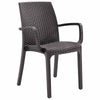 Sedia in Polipropilene  Phoenix con braccioli effetto rattan, adatto per bar e strutture