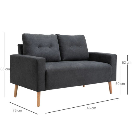 Divano 2/3 Posti Tessuto 145x77x88 Grigio GH2833-902CGNH2 , soggiorno salotto angolare ad angolo nero bianco marrone beige basso contenitore clic clac design moderno letto divani sala studio ufficio grande