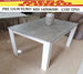 tps3 tavolo da pranzo soggiorno per 6 persone 140x86x80 bianco e grigio