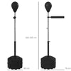 Punching Ball con Barra Girevole per Adulti e Altezza Regolabile 1.6-2m, Nero TY5A91-308V00BKTY5