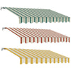Tenda da sole avvolgibile 300x200 cm a barra quadra con rullo in alluminio