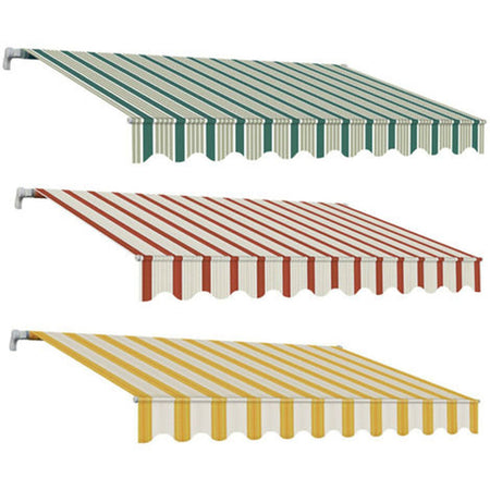 Tenda da sole avvolgibile 300x200 cm a barra quadra con rullo in alluminio