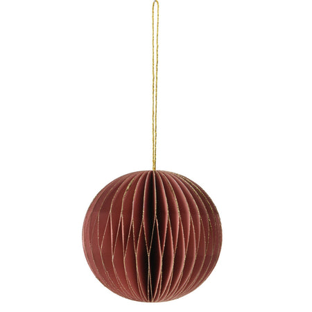 Palline per albero di Natale decorato, in Carta, da Ø 80 mm, 12 pezzi