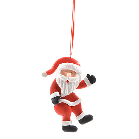 Pendente per albero di Natale "Babbo Natale" in argilla morbida da 10 cm