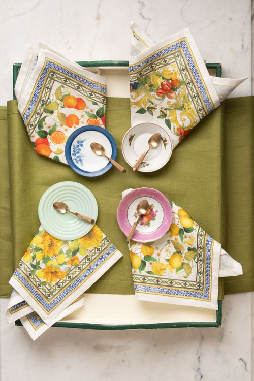 Tessitura Toscana Telerie Set 4 Tovaglioli Amalfi