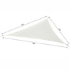 Tenda a vela Tendone parasole triangolare in poliestere (colore: bianco, dimensione: 6x6x6m) RF501-0641RF5