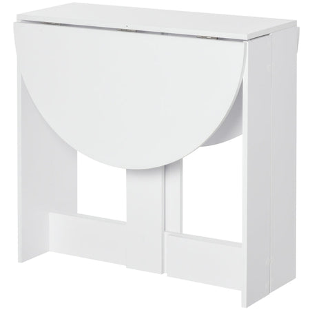 Tavolino Pranzo Tavolo Consolle in Legno Salvaspazio 2 3 persone Pieghevole Bianco TU2835-319TU2 , soggiorno salotto basso nero bianco marrone grigio design moderno sala moderno alto divano camera legno vetro rotondo cucina