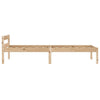 Giroletto in Legno Massello di Pino Naturale 100x200 cm VidaXL - Struttura Letto Matrimoniale Singolo per Adulti - Design Moderno, Facile Assemblaggio