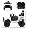 Macchina Elettrica per Bambini Jeep Fuoristrada con Telecomando e 2 Velocità, 100x65x72 cm, Bianco RF6370-142V91WTRF6
