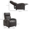 Poltrona Relax Massaggiante con Telecomando e 8 Programmi, Reclinazione e Poggiapiedi, 68x88x98cm, Marrone ZS1700-143V90BNZS1