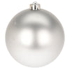 Palline per albero di Natale decorato, in Polipropilene, color Argento, da Ø 14 cm, 12 pezzi