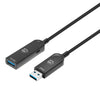Cavo Ottico Attivo USB 3.2 Gen 2 SuperSpeed+ Active Optical Cable USB A M/F 20m