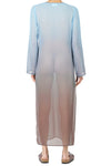 MC2 SAINT BARTH MC2 Saint Barth - Caftano - 450898 - Azzurro/Marrone da donna