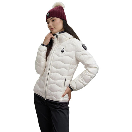 Blauer piumino bianco Camelia 25WBLDC03095