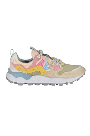FLOWER MOUNTAIN Flower Mountain - Sneakers - 451021 - Verde/Rosa da donna