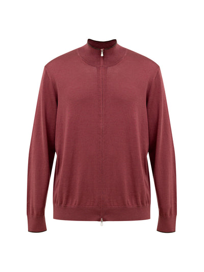 Gran Sasso Maglia con Zip a Manica Lunga da uomo