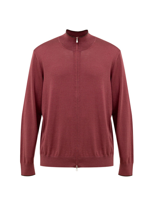 Gran Sasso Maglia con Zip a Manica Lunga da uomo