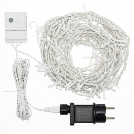 Cascata luci con led per esterno decorazione natalizie 360 cm