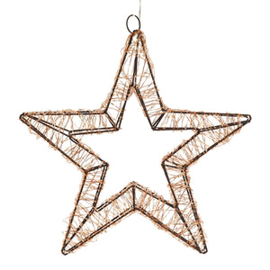 Stella di Natale luminosa a luce calda con effetto "Flashled Diamond" decorazione natalizia