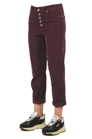 DONDUP Dondup - Pantalone - 460044 - Bordeaux da donna