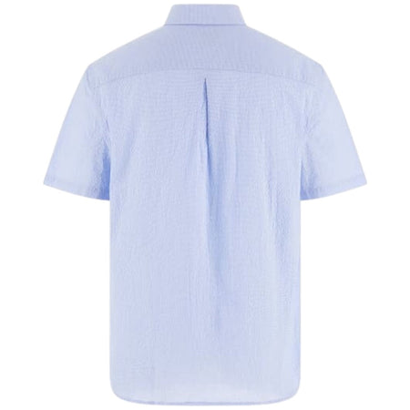 Guess camicia celeste micro print M5GH35 WH7X1 L00K Camicie Guess