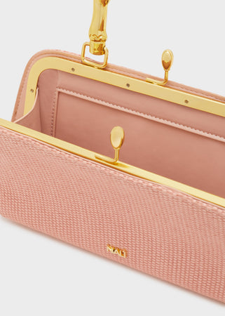 Borsa rigida a mano tessuto