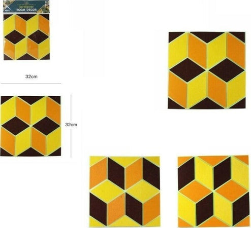 3d-Piastrella-Mattonella-Adesivo-Da-Parete-Muro-Pannello-30x30cm-64386