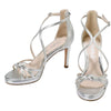 Buffalo sandalo con tacco argento Serena Bow