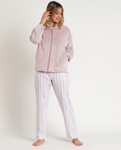 Admas Giacca Camera donna in coral con collo e zip 67153 2411S25