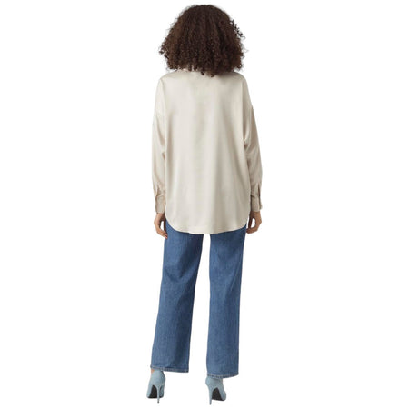 Vero Moda camicia beige over Merle 10294095