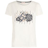 Liu Jo t-shirt bianco panna logo floreale strass TA5173JS003 M9161 T-shirt Liu Jo