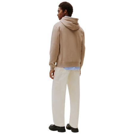 Tommy hilfiger felpa taupe con cappuccio MW0MW39997AFE